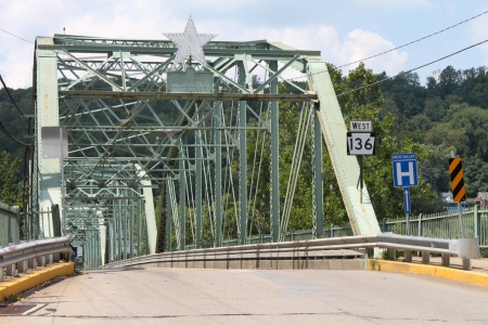 Led by General Rufus Putnam in 1788, the first settlers to establish American Government in the Northwest Territory stopped to admire the West Newton Bridge, noting that it appeared to be "a remarkably unstable piece of shit."