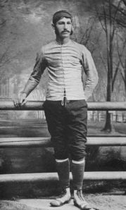 Above: Walter Camp, an early American football player who never wore a helmet, is largely considered a vagina by today's standards.